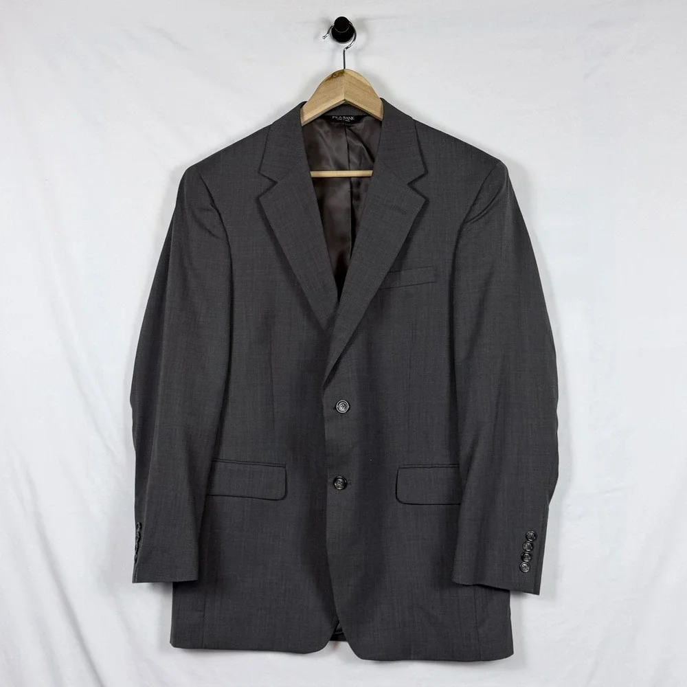 Jos A Bank Suit 40R 34x28 100% Wool Gray Executive Professional Preppy Wedding